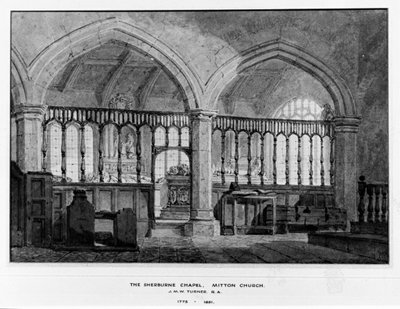Sherburne Chapel, Mitton Church, Mitton, Lancashire by Joseph Mallord William Turner